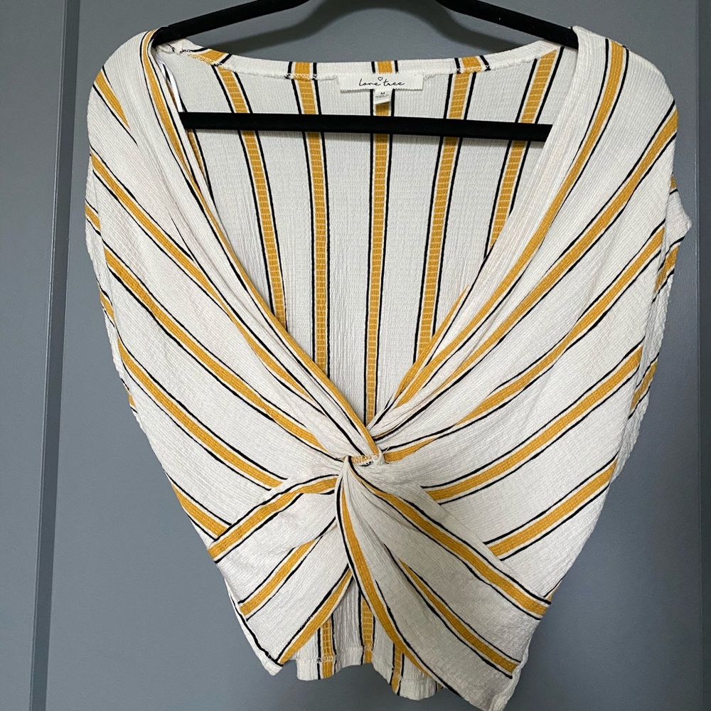 Love Tree | Yellow Crop Top